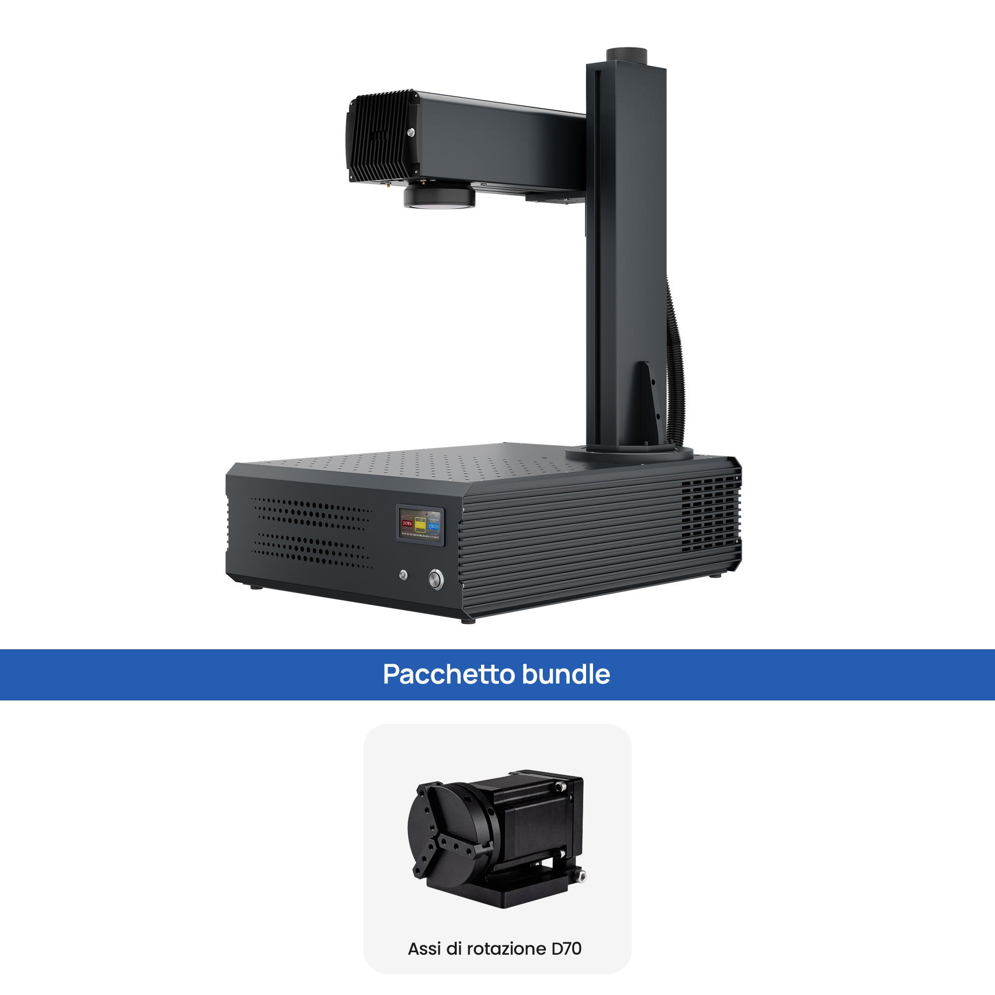 Monport GA migliora la macchina di incisione e di marker con un laser a fibre ottiche MOPA integrato a 100W con connessioni automatiche
