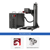 Monport GPro Vision 60W Laser per incisione e marcatura in fibra MOPA Split con Visione Intelligente 16MP e Messa a fuoco automatica