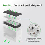 Monport 260W Kit di prefiltri per aspiratore di fumi (1+5+1+1)