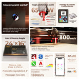 Monport Reno65 Pro Vision 65W Incisore e taglierina laser CO2 da tavolo (24“ X 16”) con fotocamera HD da 8 MP e autofocus assistito magneticamente