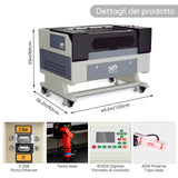 Smussatrici e tagliatrici a laser (700 x 500mm), Monport 60W