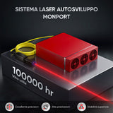 Monport 60W (175 x 175 mm)GPro MOPA laser a fibre ottiche