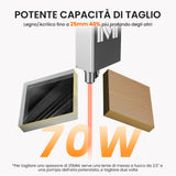 Monport MEGAS – Upgrade della serie Mega: macchina per incisione e taglio laser CO₂ da 70W con precisione intelligente
