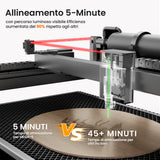 Monport MEGAS – Upgrade della serie Mega: macchina per incisione e taglio laser CO₂ da 70W con precisione intelligente