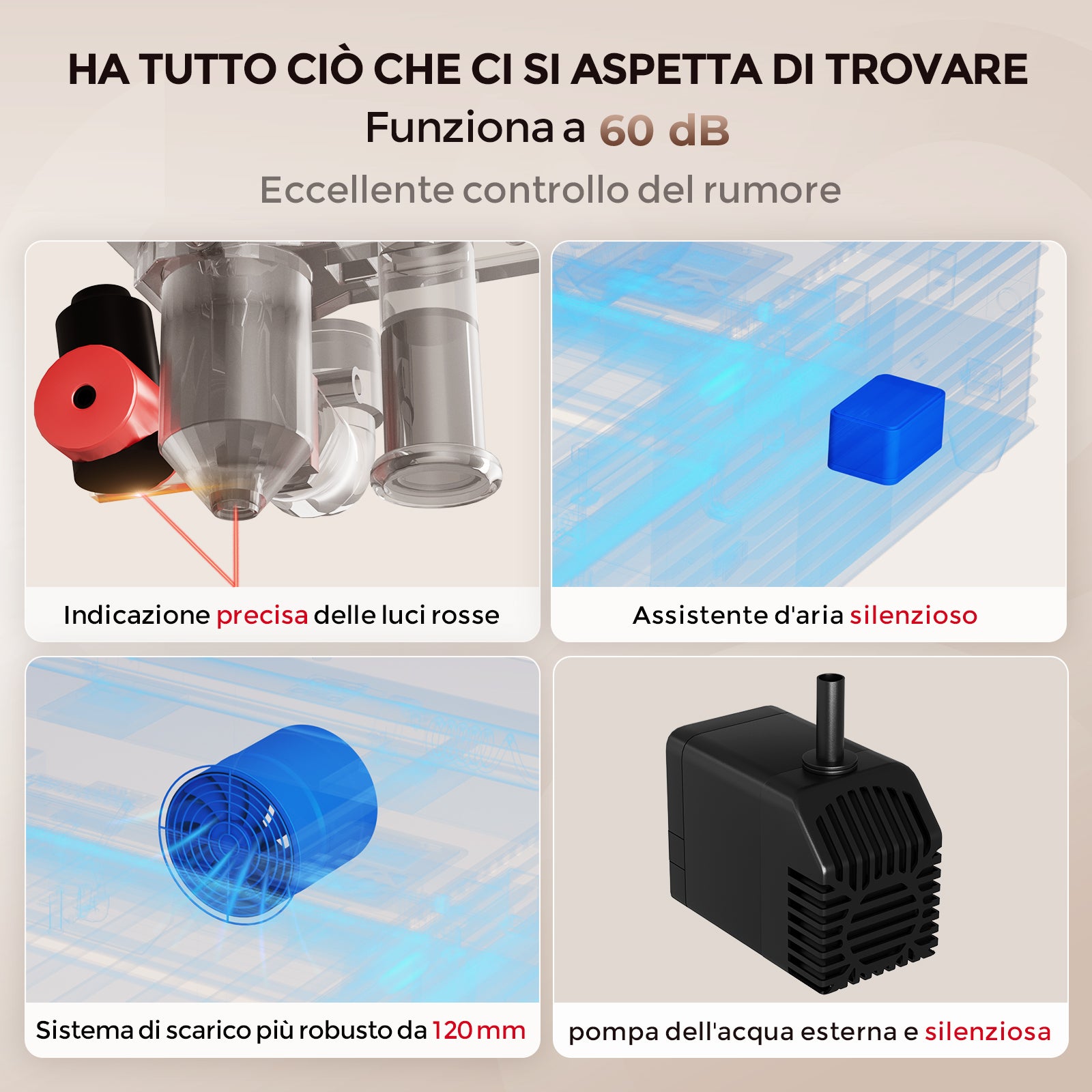 Incisore e taglierina laser CO2 da tavolo Monport Reno45 da 45W (16
