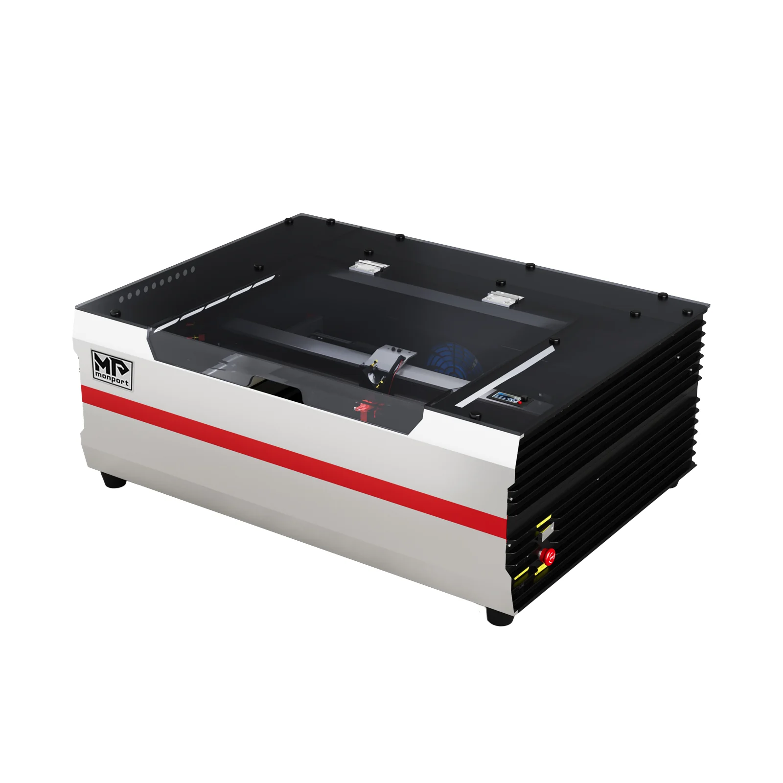 Incisore e taglierina laser CO2 da tavolo Monport Reno65 Pro 65W (24“ X 16”) con nuovo controller DSP e semi-autofocus